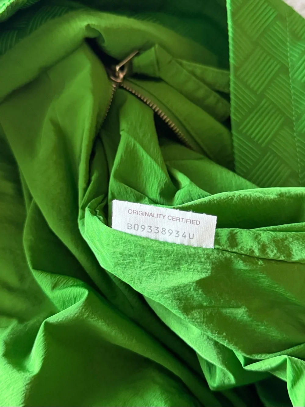 Bottega Veneta Green Woven-Texture Backpack